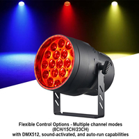 Igracelite 19x15W RGBW 4-en-1 Projecteur LED Par Zoom pour DJ, Scène, Concert, Fête, Éclairage d'ambiance