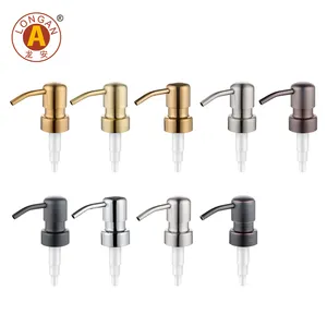 Longan Factory 304 Stainless Steel Lotion Pump 28 400 500ml Airless Black Lotion Dispenser Bottle Soap Dispenser Pump