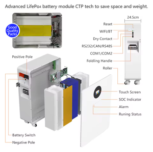 Batería Solar de Iones de Litio de 16kwh 48v 300ah, Gran Venta en Europa, <span class=keywords><strong>Precio</strong></span> de Mayoreo, Baterías de Respaldo de Energía para Sistemas Solares Domésticos - Product Image 4