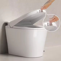 WC intelligent à chasse d'eau automatique, avec bidet intégré, électrique, à poser au sol, pour projets hôteliers, directement de l'usine