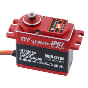 MD941TW 16,5Kg. <span class=keywords><strong>cm</strong></span> 0.07seg/60 ° Servo de engranaje de plástico/Metal sin núcleo estándar con conector JR265mm para piezas de aviones y barcos RC - Product Image 3
