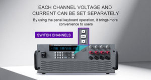 สวิตช์โปรแกรมได้4ช่อง60V 15A 900W แหล่งจ่ายไฟ DC สำหรับห้องปฏิบัติการและโรงงาน1mV 1mA - Product Image 4