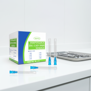 Aguja Hipodérmica Veterinaria Profesional Desechable Ecológica de Acero Inoxidable y Plástico, 23G38mm, <span class=keywords><strong>Uso</strong></span> Multi-Animal - Product Image 1