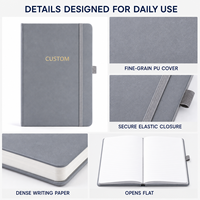 Carnet de notes A5 en cuir PU de haute qualité, 80 feuilles, avec logo personnalisé, pour fournisseur de papeterie de bureau, d'école et d'entreprise