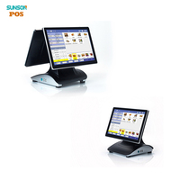 Système de point de vente Sunson SP08 en gros, écran tactile 10 points, Windows Android OS, écran LED 15,6 pouces, WiFi Bluetooth, 4 Go/8 Go/16 Go, garantie 3 ans