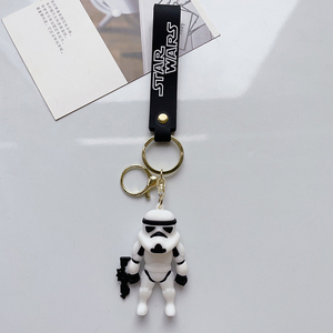 <span class=keywords><strong>Porte</strong></span>-clés de voiture en PVC promotionnel, jouet en peluche 3D, adorable personnage de dessin animé, étoile, bébé <span class=keywords><strong>Yoda</strong></span>, <span class=keywords><strong>porte</strong></span>-clés de la guerre des étoiles avec sangle de poignet, cadeaux en gros - Product Image 5
