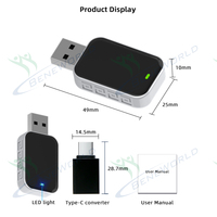 Adaptateur sans fil 2-en-1 CarPlay et Android Auto : Convertissez le filaire en sans fil, Dongle USB Plug and Play pour voitures, Vente en gros usine
