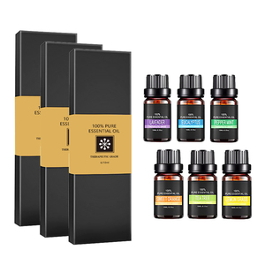 100% puro nuovo Aroma Set di olio essenziale Private Label con lavanda fresca menta piperita 6 Pack olio per massaggio olio per il corpo fornitura OEM - Product Image 1