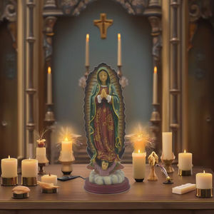 Estatua <span class=keywords><strong>de</strong></span> Poliresina <span class=keywords><strong>de</strong></span> 12'' <span class=keywords><strong>de</strong></span> Nuestra Señora <span class=keywords><strong>de</strong></span> <span class=keywords><strong>Guadalupe</strong></span>, Arte Religioso, Decoración Personalizada para el Hogar, Hecha <span class=keywords><strong>a</strong></span> Mano, Pintada <span class=keywords><strong>a</strong></span> Mano, Artesaní<span class=keywords><strong>a</strong></span> Coleccionable <span class=keywords><strong>de</strong></span> Resina - Product Image 2
