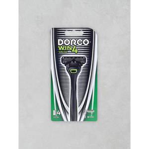 Dorcowin 4 System Juego de maquinilla de afeitar desechable Hoja de acero inoxidable para afeitado facial y corporal - Product Image 1
