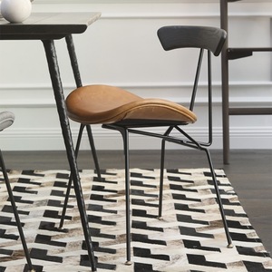 Silla de Comedor de Hierro Forjado Estilo Nórdico Francés, Diseño Industrial Vintage, Mueble Duradero para Sala de Estar - Product Image 2