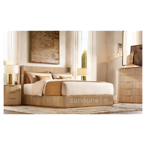 Cómoda de Madera de Roble Claro con 10 Cajones - Diseño Clásico Moderno para la Organización del Dormitorio y la Sala de Estar - Product Image 5