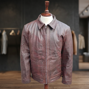 Veste en cuir de vachette naturel Hasnain pour homme, vente chaude, hiver, moto, respirante, écologique, coupe-vent, design personnalisé - Product Image 3
