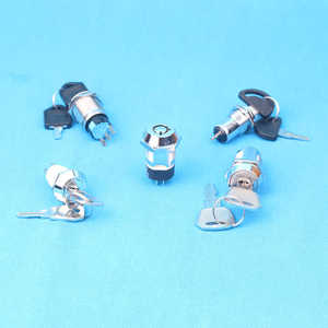Interruptor de Llave Industrial de Alta Calidad, 3 Posiciones, 2 Polos, 5A/250VAC, IP66, 19mm, Reinicio Momentáneo, Metálico - Product Image 4
