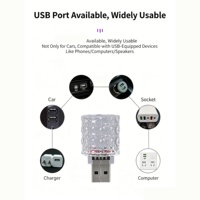 Lampu Interior Mobil USB Universal Lampu Warna-warni Lampu Ambient Lampu Suasana Bohlam Lampu MINI
