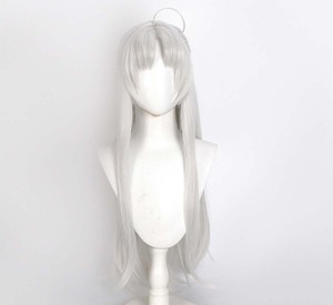 Peluca Larga Plateada Blanca para Cosplay de <span class=keywords><strong>Carlotta</strong></span> Montelli del Juego Wuthering Waves para Mujer GAHC-067 - Product Image 5