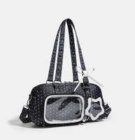 Sac bandoulière Y2K à imprimé étoiles, sac à bandoulière tendance à pois avec emplacement pour badges, sac de rangement pour poupées pour fans de concerts