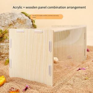 Maison Hidey pour hamster en acrylique transparent | Retraite anti-basculement pour hamsters syriens, nains et <span class=keywords><strong>roborovski</strong></span>, hérissons - Product Image 2