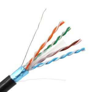 Cáp Lan Ngoài Trời <span class=keywords><strong>Cat6</strong></span> Tốc Độ Cao Cáp Xoắn UTP <span class=keywords><strong>STP</strong></span> FTP Cat 6 23AWG 0.56Mm BC CCA 1000ft Cáp Chống Nước - Product Image 2