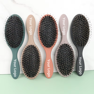 ขนแปรงไนลอน5สีสำหรับนวดหนังศีรษะแบบเปียกใช้แปรงสำหรับต่อขนแปรงสำหรับนวดหนังศีรษะแบบเปียกพร้อมด้ามจับพลาสติกออกแบบโลโก้ได้ตามต้องการ
