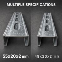 Base de support en acier galvanisé/acier en U pour coffrage de béton, pour renforcement de la construction, avec protection anticorrosion, vente en gros