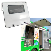Porte de camping-car en alliage d'aluminium avec isolation et étanchéité, design moderne blanc pour remorque et camping-car