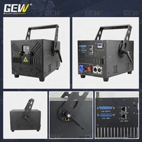 Projecteur laser GEVV 8W 10W RGB pleine couleur DMX512, animation laser pour scène, DJ, discothèque, bar, mariage
