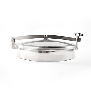 ฝาปิดท่อระบายน้ำทรงกลมสแตนเลส 316L แบบเปิดเร็วสำหรับถังเก็บของ ถังไวน์ - Product Image 1