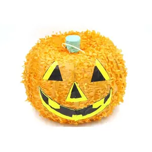 Pinata citrouille d'Halloween pour les décorations de fête d'Halloween Centre de table Photo Prop Anniversaire Drôle et effrayant