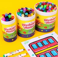 Lot de 24 stylos aquarelle lavables non toxiques pour enfants – Idéal pour le dessin, le croquis et les activités artistiques des tout-petits