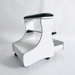 Table à ongles blanche avec accoudoir pour pédicure et manucure, tiroir et étagère à chaussures, mobilier de salon - Product Image 5