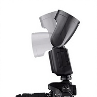 Flash Godox V1 Pro TTL HSS avec temps de recyclage de 1,5s, tête ronde, lampe de modélisation LED intégrée, compatible avec Sony et Nikon.