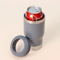 Refroidisseur de canette personnalisé 4 en 1 en acier inoxydable isolateur de canette/bouteille 14oz réservoir de stockage à froid porte-bouteille de bière avec ouvre-bouteille