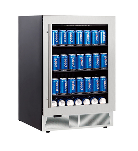 24 ''145L thép không gỉ điện nước giải khát mát bia trung tâm ngay lập tức tủ lạnh có thể điều chỉnh đa vùng kiểm soát nhiệt độ RV khách sạn - Product Image 1