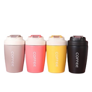 Tazza da <span class=keywords><strong>Caffè</strong></span> Isolata con Stampa 'COFFEE' da 12oz e 17oz, Coperchio a Scatto, Tazza da Viaggio in Acciaio Inox a Doppia Parete - Product Image 1