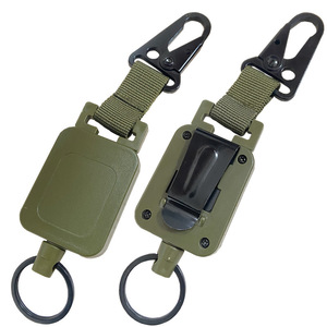 Porta Llaves de Pesca, Carrete de Nailon Retráctil con Clip y Gancho de Águila para Pesca con Señuelos, Pesca de Lubina, Uso en Agua Dulce y al Aire Libre, Paquete de 2 - Product Image 1