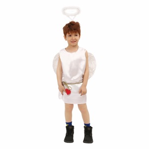 Costume de Cupidon pour enfants, ailes blanches, ceinture en forme de cœur, robe de spectacle pour la Saint-Valentin, tenue de fête - Product Image 5