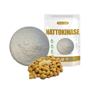 High Quality Natural Pure Natto Extract Price Supplement Organic Bulk Nattokinase Powder