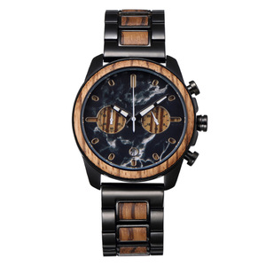 Orologio di Alta Gamma con Cassa <span class=keywords><strong>in</strong></span> Acciaio Inossidabile Effetto <span class=keywords><strong>Legno</strong></span> <span class=keywords><strong>e</strong></span> <span class=keywords><strong>Pietra</strong></span>, Montre Homme, Prezzo per Uomo - Product Image 6