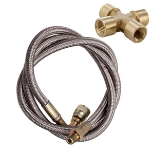 Tuyau d'alimentation en huile tressé en acier inoxydable Haofa, raccord de turbocompresseur T3T4 T25 T28 EP-WXB04 - Product Image 2