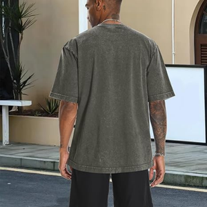 Vente en gros de t-shirts imprimés personnalisés en coton 100% pour hommes, t-shirts vintage délavés à l'acide, t-shirts surdimensionnés pour hommes - Product Image 2