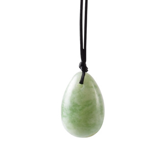 Tự làm bán buôn đá quý màu xanh lá cây Aventurine Yoni trứng để bán: Agate trứng từ khambhat