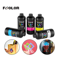 Encre UV DTF professionnelle neutre et dure FCOLOR, encre UV CMYK couleur holographique pour imprimante DTF, machine d'impression