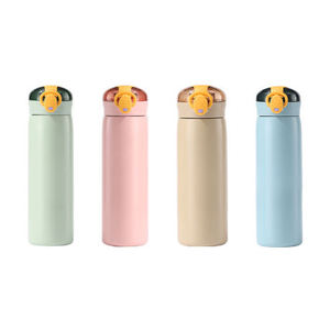 460ml Custom Logo Best Selling Fashion Design Sublimation Stainless Steel <strong>Water</strong> Bottle Silicone Straw <strong>Water</strong> Filter Bottle - Product Image 5