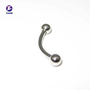 Joyas para Piercing Corporal de Acero Quirúrgico 316L, Calibre 16, Chapado en Oro para Niños, Piercing de Ceja Tipo Banana con Bola - Product Image 5