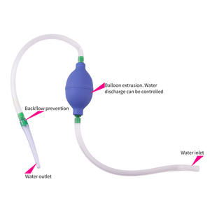 Douche anale en PVC, boule d'irrigation vaginale, nettoyant pour l'irrigation à l'eau ou du côlon, détoxification, jouets sexuels unisexes pour adultes, jouets sexuels - Product Image 2