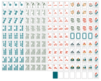 Tuiles de Mahjong en Acrylique Bleu Cristal de Luxe Style Américain Moderne Let's Wander – 160 Pièces pour le Divertissement