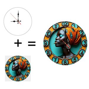 Round Wooden Wall <b>Clock</b> 25cm <b>Art</b> Deco Silent Home Living Room Decorative Wall <b>Art</b> <b>Clock</b> - Product Image 1