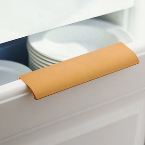 MLP41LDS Aluminium Profile Edge <strong>Pull</strong> Gold and <strong>Black</strong> <strong>Matt</strong> Wardrobe Profile Handle - Product Image 3