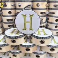 6 Inch Wood Musical Instrument Wooden Handheld Tambourines Metal Jingles Percussion for Church Adults Wholesale Customized Drum
